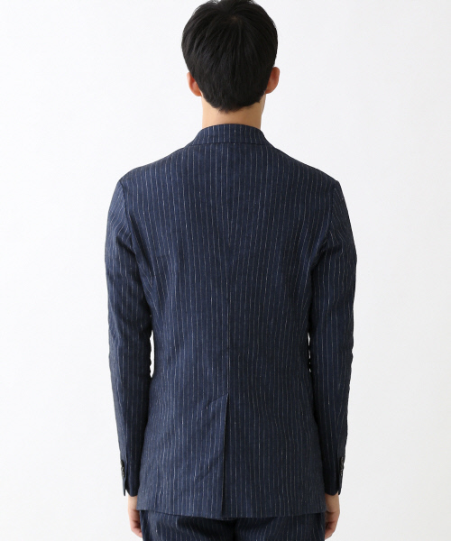 ABAHOUSE（アバハウス）の「【セットアップ対応】ストレッチリネン　2ボタンジャケット（テーラードジャケット・メンズ・ネイビー/ベージュ・48/44/46）」の12枚目の写真