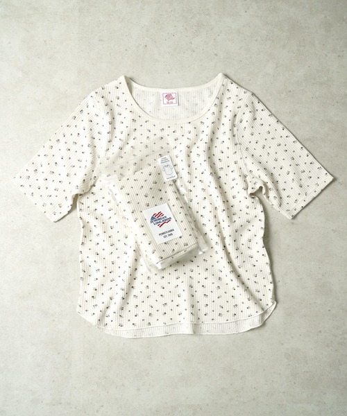 JEMORGAN(ジェーイーモーガン)の「"04"≪JEMORGAN≫パックT ワッフル 花柄 ハーフスリーブ Tシャツ(Tシャツ/カットソー・レディース・ブラック系1/ネイビー系1/ブルー系1/パープル系1/ピンク系1・FREE)」の22枚目の写真