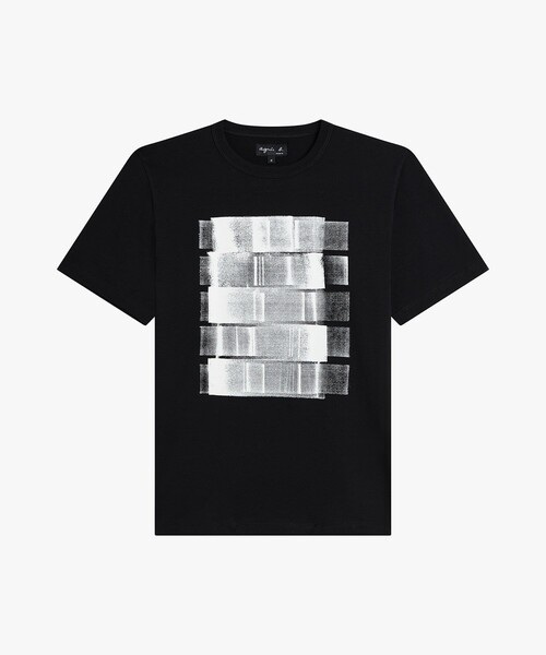 agnes b.(アニエスベー)の「プリント コットン 半袖 アーティスト Tシャツ "Alexis Cladière"(Tシャツ/カットソー・レディース・ブラック・3/2/1)」の1枚目の写真