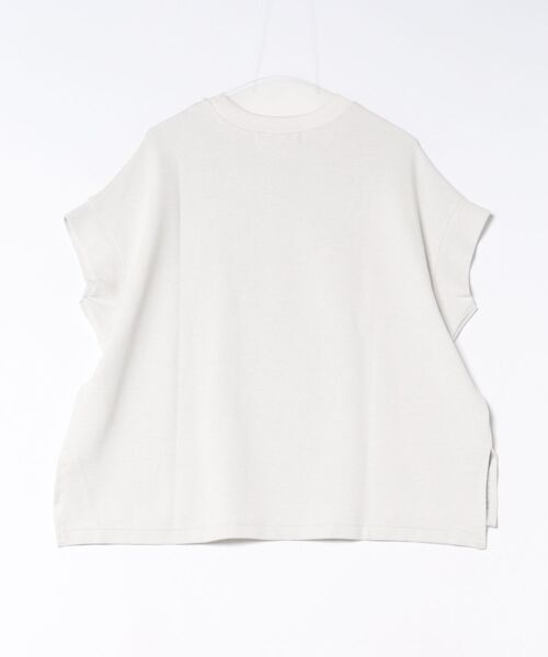 PREFERIR（プレフェリール）の「体型カバー リップルダブルフェイス フレンチスリーブTシャツ｜きれい見えオーバーサイズ（Tシャツ/カットソー・レディース・ホワイト/ブラック/ブラウン・FREE）」の7枚目の写真