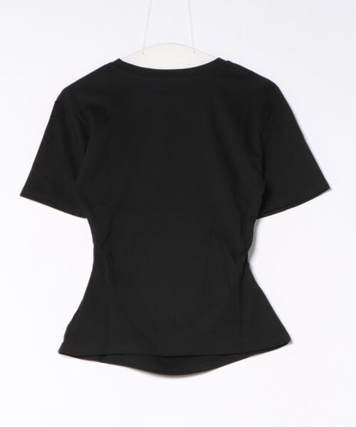 DECADE CLASSIC（ディケイド クラシック）の「DECADE CLASSIC ウエストタックTシャツ（Tシャツ/カットソー・レディース・ホワイト/ブラック・FREE）」の3枚目の写真