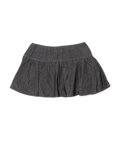 TINA:JOJUN(ティーナジョジュン)の「パンツ付き ギャザー デニム ミニスカート TINA:JOJUN(デニムスカート・レディース・インディゴブルー/ブラック・S/M)」の21枚目の写真