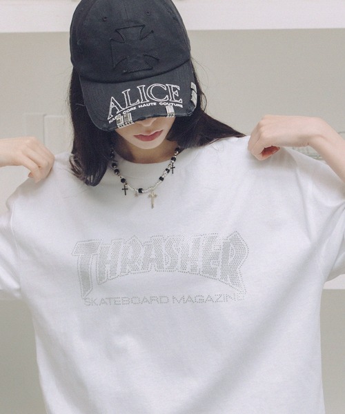 THRASHER×MSG — лимитированная лайностоун футболка (бейсик)