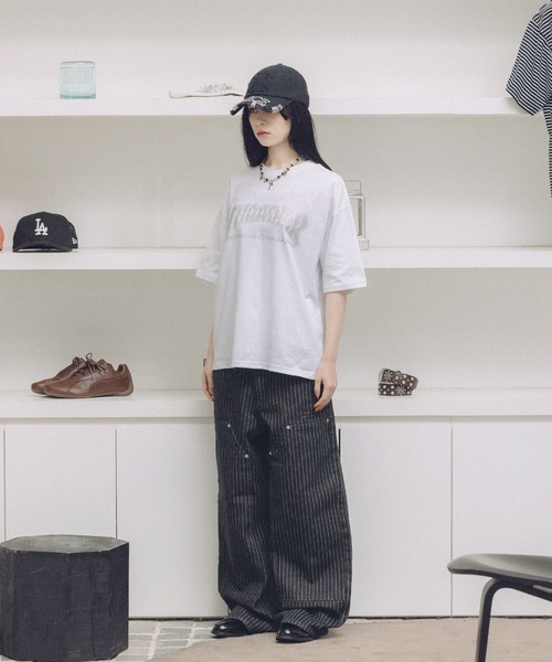 THRASHER(スラッシャー)の「THRASHER×MSG 別注 ラインストーンTシャツ(Tシャツ/カットソー・メンズ・ブラック系/ブルー系/ホワイト/グレー系/ブラック・S/M/L/XL)」の12枚目の写真