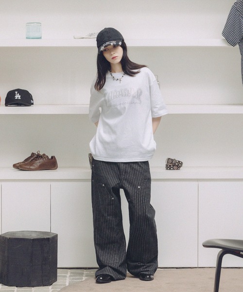 THRASHER(スラッシャー)の「THRASHER×MSG 別注 ラインストーンTシャツ(Tシャツ/カットソー・メンズ・ブラック系/ブルー系/ホワイト/グレー系/ブラック・S/M/L/XL)」の16枚目の写真