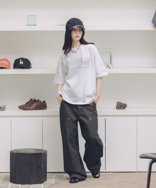THRASHER(スラッシャー)の「THRASHER×MSG 別注 ラインストーンTシャツ(Tシャツ/カットソー・メンズ・ブラック系/ブルー系/ホワイト/グレー系/ブラック・S/M/L/XL)」の17枚目の写真