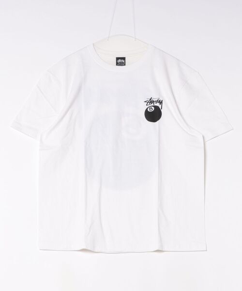 STUSSY（ステューシー）の「【STUSSY】ステューシー 8BALL HALF T-SHIRTS ロゴ 半袖 Tシャツ/ 1905103（Tシャツ/カットソー・レディース・ホワイト/ブラック・LARGE/X-LARGE/MEDIUM）」の3枚目の写真