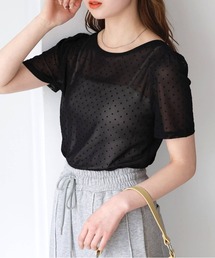 tiptop | 前後2wayリボン半袖Tシャツ(Tシャツ/カットソー)