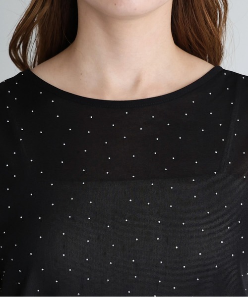 tiptop（ティップトップ）の「前後2wayリボン半袖Tシャツ（Tシャツ/カットソー・レディース・ブラック系その他/ホワイト系その他/ブラック/アイボリー・FREE）」の12枚目の写真