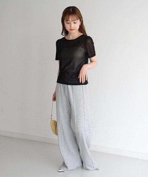 tiptop（ティップトップ）の「前後2wayリボン半袖Tシャツ（Tシャツ/カットソー・レディース・ブラック系その他/ホワイト系その他/ブラック/アイボリー・FREE）」の20枚目の写真