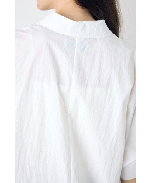 AZUL by moussy（アズールバイマウジー）の「フロントタック半袖ドルマンブラウス（シャツ/ブラウス・レディース・オフホワイト/サックスブルー/イエロー/ストライプ・SMALL/MEDIUM）」の12枚目の写真