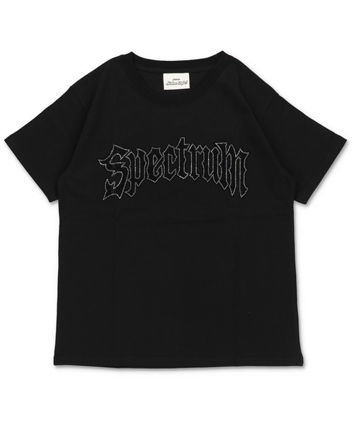 SPINNS(スピンズ)の「“キラッとロゴで差つく” 短丈半袖Tシャツ/ラインストーン(Tシャツ/カットソー・メンズ・ホワイト/ブラック系その他/ブラック/ピンク系その他・ONESIZE)」の8枚目の写真
