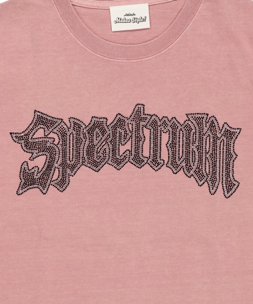 SPINNS(スピンズ)の「“キラッとロゴで差つく” 短丈半袖Tシャツ/ラインストーン(Tシャツ/カットソー・メンズ・ホワイト/ブラック系その他/ブラック/ピンク系その他・ONESIZE)」の13枚目の写真