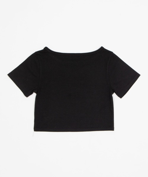 dispark(ディスパーク)の「DISPARK/【26年春夏新作】クロススタッズT(Tシャツ/カットソー・レディース・ブラック/ホワイト・FREE)」の12枚目の写真