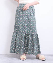 ライトコール花柄マーメイドスカート