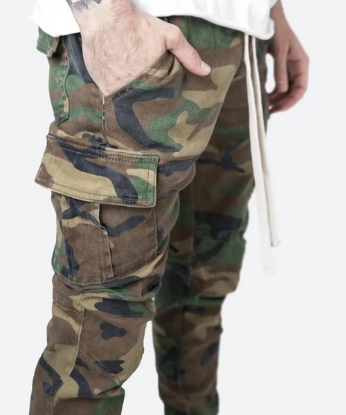 mnml(ミニマル)の「mnml【ミニマル】-CARGO DRAWCORD PANTS SLIM FIT(その他パンツ・メンズ・ブラック/カモフラージュ・M/L/XL/S)」の11枚目の写真