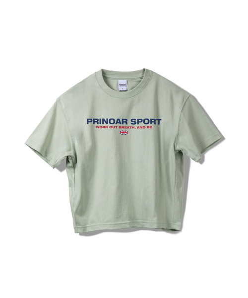 PRINOAR(プリノア)の「スポーツセミクロップ半袖Tシャツ - メドウミスト(Tシャツ/カットソー・レディース・グリーン系その他・SMALL/MEDIUM/LARGE)」の1枚目の写真