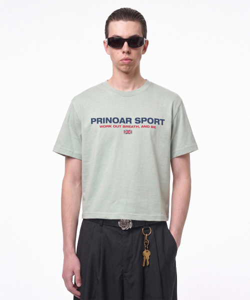 PRINOAR(プリノア)の「スポーツセミクロップ半袖Tシャツ - メドウミスト(Tシャツ/カットソー・レディース・グリーン系その他・SMALL/MEDIUM/LARGE)」の3枚目の写真