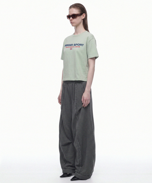 PRINOAR(プリノア)の「スポーツセミクロップ半袖Tシャツ - メドウミスト(Tシャツ/カットソー・レディース・グリーン系その他・SMALL/MEDIUM/LARGE)」の5枚目の写真