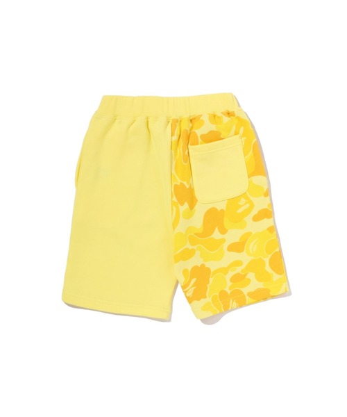 A BATHING APE(アベイシングエイプ)の「ABC CAMO MILO SHARK SWEAT SHORTS(スウェットパンツ・キッズ・ピンク/ブルー/イエロー・110/90/140/130/100/120)」の5枚目の写真