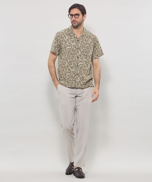 MACKINTOSH LONDON(マッキントッシュ ロンドン)の「【LEON掲載】ペイズリープリントオープンカラーシャツ(シャツ/ブラウス・メンズ・チャコールグレー/ピンク・XL/L/M)」の9枚目の写真