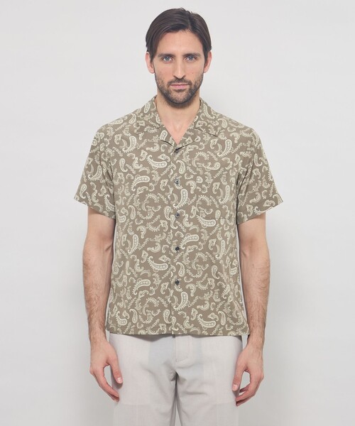MACKINTOSH LONDON(マッキントッシュ ロンドン)の「【LEON掲載】ペイズリープリントオープンカラーシャツ(シャツ/ブラウス・メンズ・チャコールグレー/ピンク・XL/L/M)」の11枚目の写真