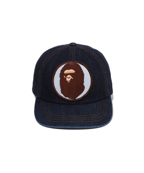 A BATHING APE（アベイシングエイプ）の「WASHED DENIM CAP（キャップ・メンズ・インディゴブルー・FREE）」の2枚目の写真