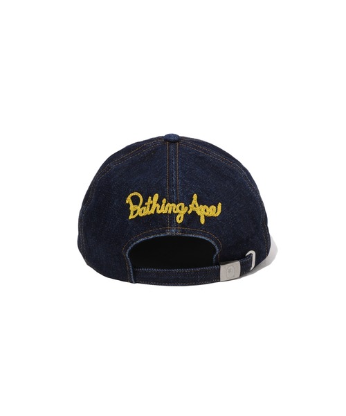 A BATHING APE（アベイシングエイプ）の「WASHED DENIM CAP（キャップ・メンズ・インディゴブルー・FREE）」の3枚目の写真