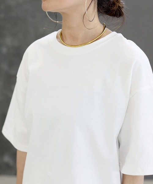 Aletta vita(アレッタビータ)の「裾レースレイヤード半袖プルオーバー(Tシャツ/カットソー・レディース・オフホワイト/ブラック・FREE)」の16枚目の写真