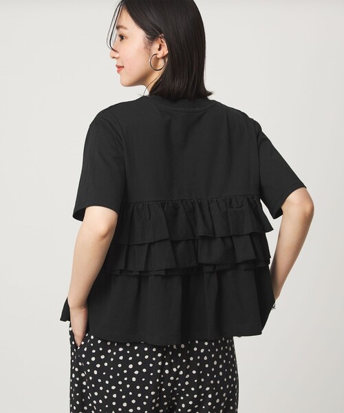 green label relaxing(グリーンレーベルリラクシング)の「【WEB限定】<at ease>フロント フリル ショートスリーブ カットソー(Tシャツ/カットソー・レディース・ホワイト/コバルトブルー/ブラック/ライトグレー・FREE)」の13枚目の写真
