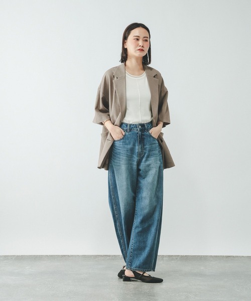 GLOBAL WORK(グローバルワーク)の「フェイクドッキングタンクトップ/684039(Tシャツ/カットソー・レディース・ライトイエロー/ダークグレー/ホワイト・MEDIUM/LARGE)」の5枚目の写真