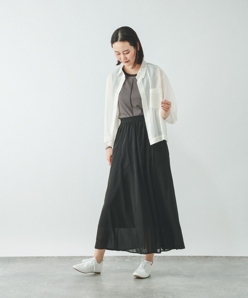 GLOBAL WORK(グローバルワーク)の「フェイクドッキングタンクトップ/684039(Tシャツ/カットソー・レディース・ライトイエロー/ダークグレー/ホワイト・MEDIUM/LARGE)」の8枚目の写真
