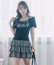 ツーピー風ティアードワンピース（ワンピース）｜ROJITA（ロジータ）の