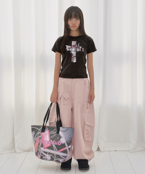 FANCY CLUB(ファンシークラブ)の「クロスキラT (ブラック) F26QB054(Tシャツ/カットソー・レディース・その他・ONE)」の3枚目の写真