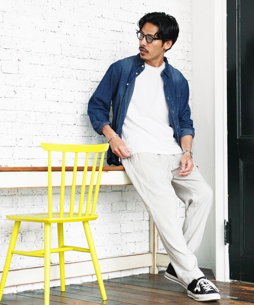 jiggys shop（ジギーズショップ）の「速乾 リネンライク テーパード イージーパンツ（その他パンツ・メンズ・カーキ/チャコールグレー/グレー/オフホワイト/ネイビー・MEDIUM/LARGE/X-LARGE）」の11枚目の写真