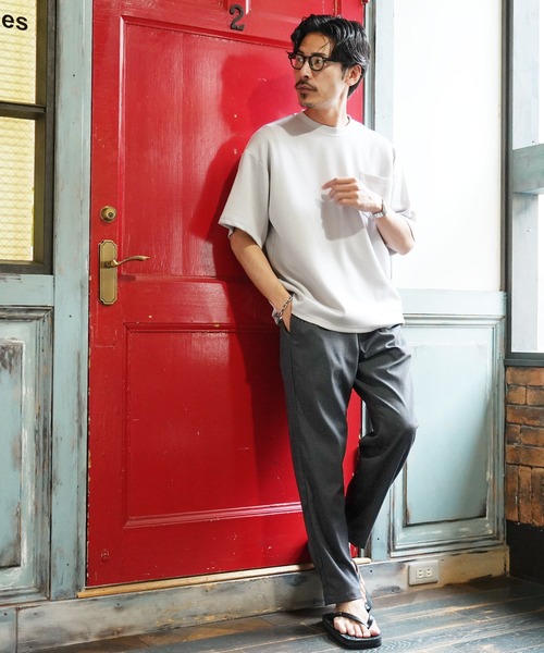 jiggys shop（ジギーズショップ）の「速乾 リネンライク テーパード イージーパンツ（その他パンツ・メンズ・カーキ/チャコールグレー/グレー/オフホワイト/ネイビー・MEDIUM/LARGE/X-LARGE）」の14枚目の写真