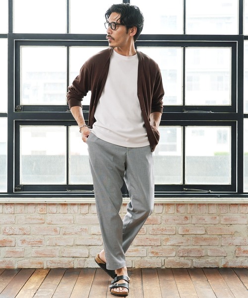 jiggys shop（ジギーズショップ）の「速乾 リネンライク テーパード イージーパンツ（その他パンツ・メンズ・カーキ/チャコールグレー/グレー/オフホワイト/ネイビー・MEDIUM/LARGE/X-LARGE）」の17枚目の写真