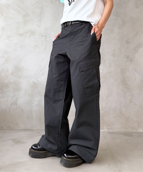 sedacle(セダクル)の「リップストップカーゴパンツ(カーゴパンツ・メンズ・ベージュ/チャコールグレー・SMALL/LARGE/MEDIUM)」の19枚目の写真