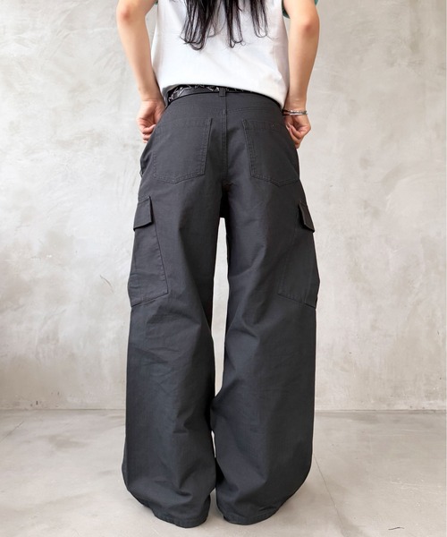 sedacle(セダクル)の「リップストップカーゴパンツ(カーゴパンツ・メンズ・ベージュ/チャコールグレー・SMALL/LARGE/MEDIUM)」の4枚目の写真