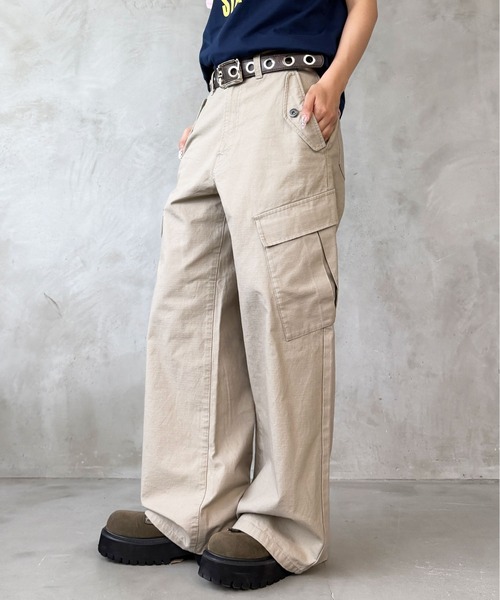 sedacle(セダクル)の「リップストップカーゴパンツ(カーゴパンツ・メンズ・ベージュ/チャコールグレー・SMALL/LARGE/MEDIUM)」の10枚目の写真