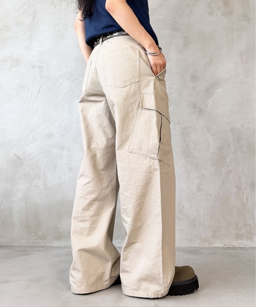 sedacle(セダクル)の「リップストップカーゴパンツ(カーゴパンツ・メンズ・ベージュ/チャコールグレー・SMALL/LARGE/MEDIUM)」の11枚目の写真