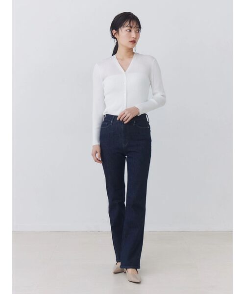 TONAL(トーナル)の「アセテートリブニットカーデ(カーディガン/ボレロ・レディース・ベビーピンク/ライトブルー/ネイビー/オフホワイト・MEDIUM)」の21枚目の写真