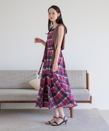 Andemiu（アンデミュウ）の「チェックノースリーブワンピース861242（ワンピース）」