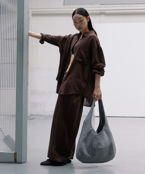 HAVEAWHALE(ハブアホエール)の「wool pebble bag (GR)(ショルダーバッグ・レディース・その他・FREE)」の6枚目の写真