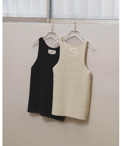 TODAYFUL(トゥデイフル)の「Bulky Knit Tanktop(タンクトップ・レディース・キナリ/ブラック・FREE)」の5枚目の写真