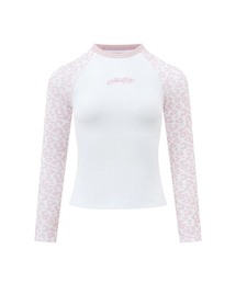 SupBaby by SUPPLIER Pink Leopard Waffle Raglan Tee