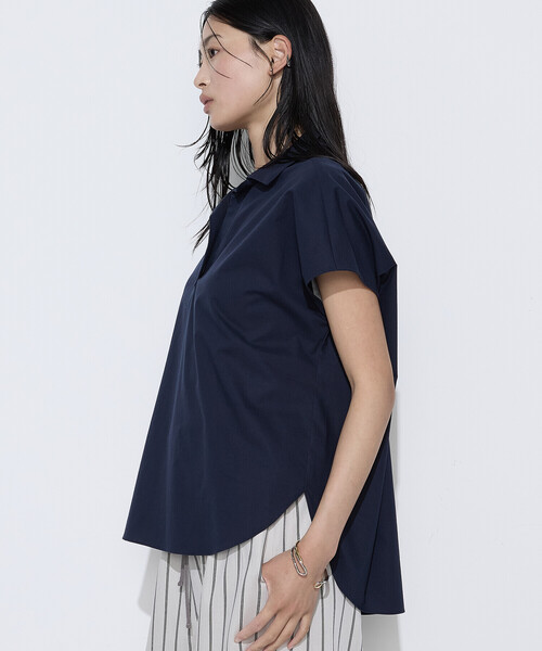 COMME CA Wardrobe(コムサワードローブ)の「ローン スキッパー Tブラウス(シャツ/ブラウス・レディース・ネイビー/オフホワイト/ピンク/ストライプ・FREE)」の13枚目の写真