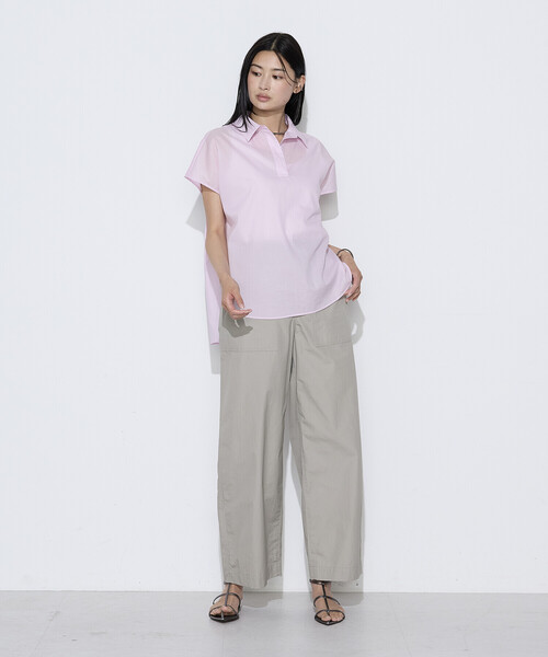 COMME CA Wardrobe(コムサワードローブ)の「ローン スキッパー Tブラウス(シャツ/ブラウス・レディース・ネイビー/オフホワイト/ピンク/ストライプ・FREE)」の16枚目の写真