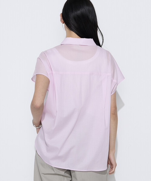 COMME CA Wardrobe(コムサワードローブ)の「ローン スキッパー Tブラウス(シャツ/ブラウス・レディース・ネイビー/オフホワイト/ピンク/ストライプ・FREE)」の20枚目の写真
