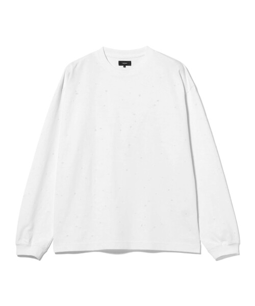 BEAMS(ビームス)の「ピンホール ロングスリーブ Tシャツ(Tシャツ/カットソー・メンズ・ホワイト/ブラック・S/M/L/XL)」の3枚目の写真